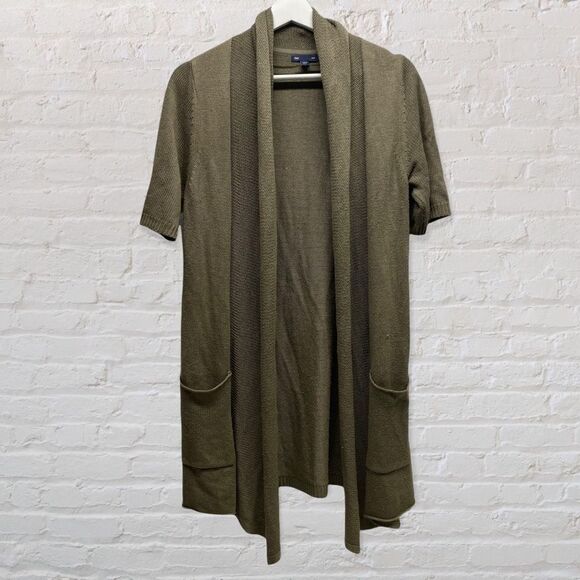 Gap Open front short sleeve drape cardigan size Small - Picture 1 of 3